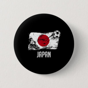 Japan-Fahne-Jersey Japanische Fußballmannschaft Ja Button