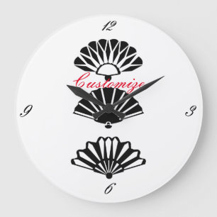 Japan Fans von Thunder_Cove Große Wanduhr