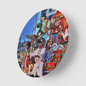 Japan Festival Tradition Runde Wanduhr (Winkel)
