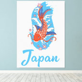 Japan Fischereilogo Leinwanddruck (Insitu (Holzboden))