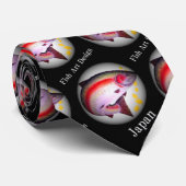 JAPAN FISH ART KRAWATTE (Gerollt)