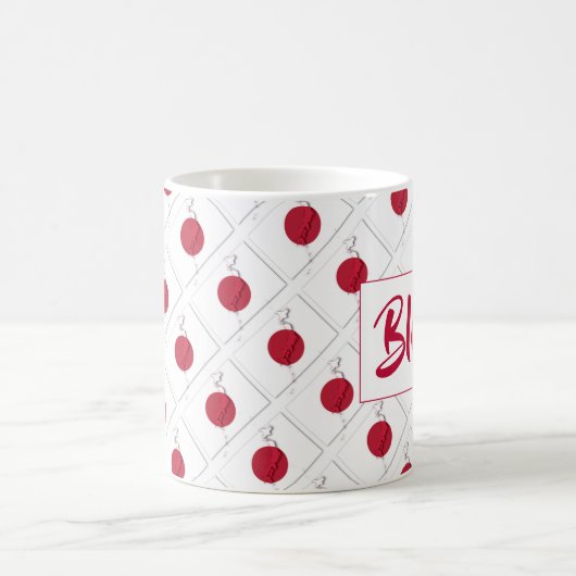 JAPAN FLAG Anpassbare Schrift BLESSED Kaffeetasse (Mittel)