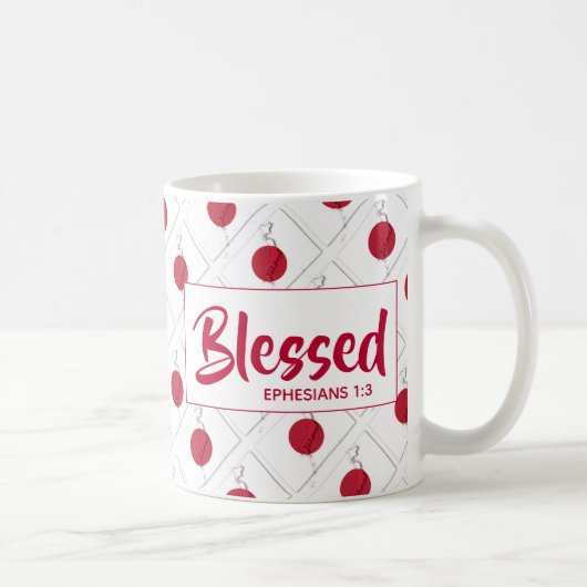 JAPAN FLAG Anpassbare Schrift BLESSED Kaffeetasse (Rechts)