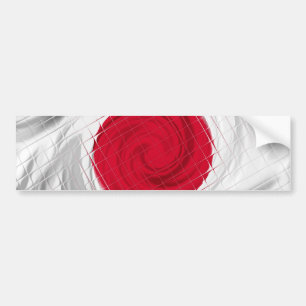 Japan Flag Artwork Autoaufkleber