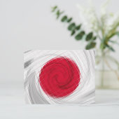 Japan Flag Artwork Postkarte (Stehend Vorderseite)