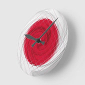 Japan Flag Artwork Runde Wanduhr (Winkel)