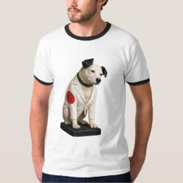 Japan Flag Blazer Nipper - RCA Victor Dog in Japan T-Shirt