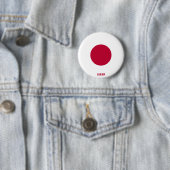 Japan Flag Charming Patriotic Button (Beispiel)