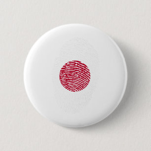 Japan Flag Fingerprint Land Primekennung Button