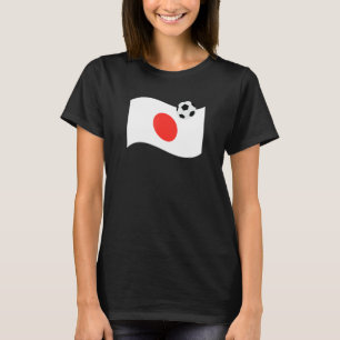 Japan Flag Football Grafik Japanischer Fußball Spo T-Shirt