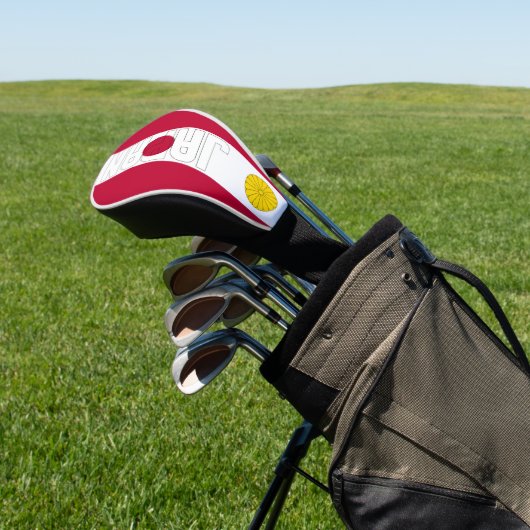 Japan Flag Gorgetic Patriotic Golf Headcover (In SItu)