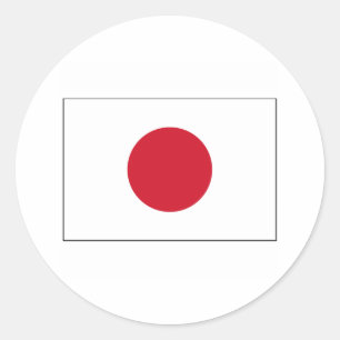 Japan FLAG International Runder Aufkleber