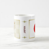Japan Flag + Karte Tasse (Mittel)