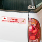 Japan Flag + Map Autoaufkleber (Auf Lkw)
