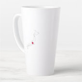 Japan flag on the map milchtasse (Linke Ecke)