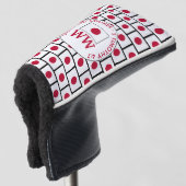 JAPAN Flag Personalisiert MONOGRAM Golf Headcover (3/4 Vorderseite)