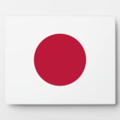 Japan Flag Plaque Fotoplatte (Vorderseite)