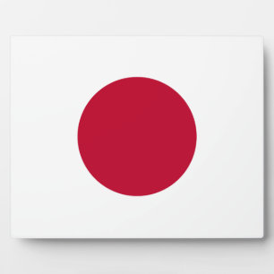 Japan Flag Plaque Fotoplatte