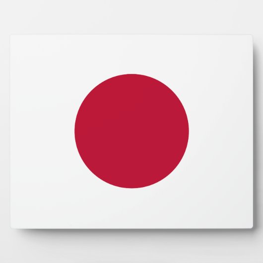Japan Flag Plaque Fotoplatte (Vorderseite)