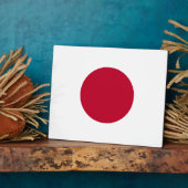 Japan Flag Plaque Fotoplatte (Seite)