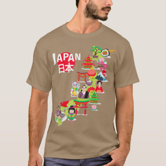 Japan Flag ravel Map Japanischer Preis Okinawa oky T-Shirt