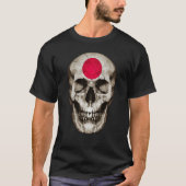 Japan Flag Skull Japanese Roots Proud Patriotic T-Shirt (Vorderseite)