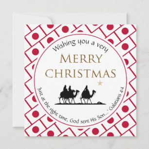 JAPAN FLAG Three Wise Men Japanisches Weihnachtsfe Feiertagskarte