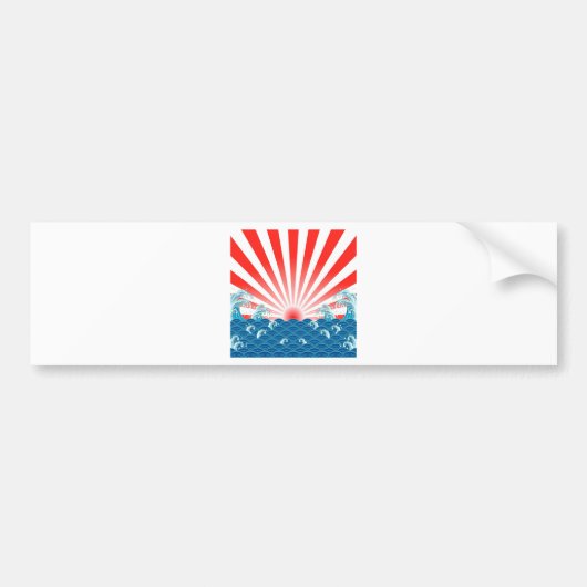 Japan-Flagge - BEWOHNER- VON NIPPONzeichen Autoaufkleber (Vorne)