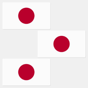 Japan-Flagge Etiketten