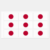 Japan-Flagge Etiketten (Blatt)