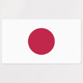 Japan-Flagge Etiketten (Design 1)