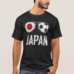 Japan-Flagge & Fußball-Sonnenbrille Japanischer Fa T-Shirt