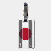 Japan-Flagge Gepäckanhänger (Rückseite vertikal)
