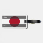 Japan-Flagge Gepäckanhänger (Rückseite horizontal)