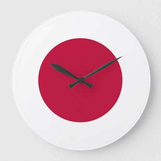 Japan-Flagge Große Wanduhr (Vorderseite)