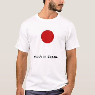 Japan-Flagge, hergestellt in Japan T-Shirt