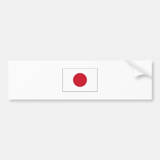 Japan-FLAGGE International Autoaufkleber (Vorne)