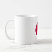 Japan-Flagge Kaffeetasse (Links)