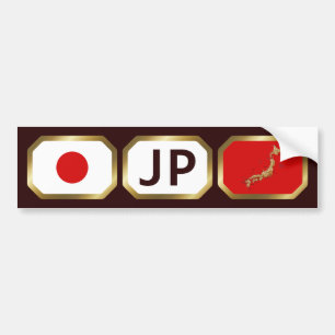 Japan-Flagge-Karte-Code-Aufkleber Autoaufkleber