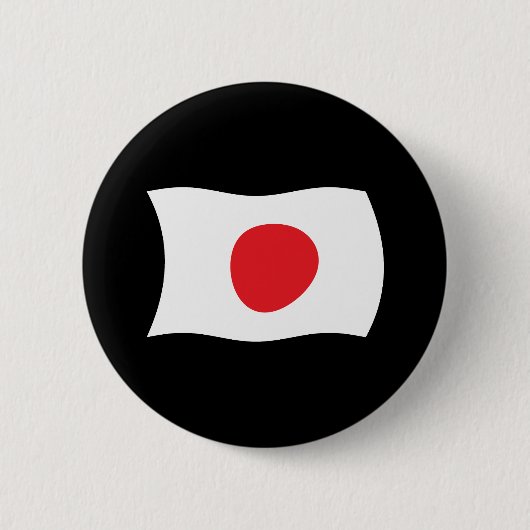Japan-Flagge-Knopf Button (Vorderseite)