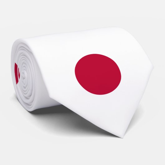 Japan-Flagge Krawatte (Gerollt)