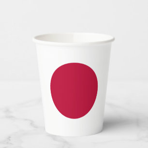 Japan-Flagge Pappbecher