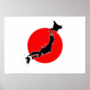 Japan-Flagge Poster