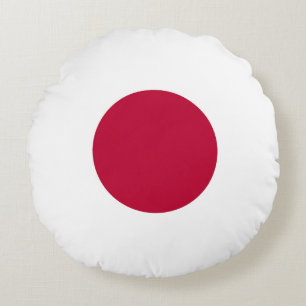 Japan-Flagge Rundes Kissen