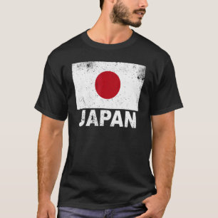 Japan-Flagge Vintage Japan Ursprung Nationalität T T-Shirt