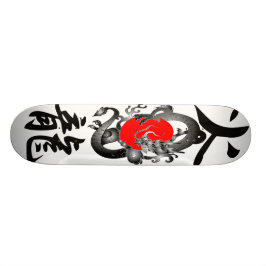 Japan-Flaggen-Feuer-Drache-Skateboards Skateboard