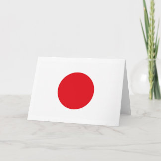 Japan-Flaggen-Gruß-Karte Karte