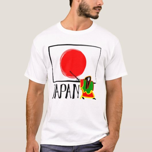 JAPAN (FLAGGEN-LINIE) T-Shirt (Vorderseite)