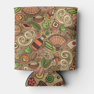 Japan Food: Niedliche Hand gezogen Dosenkühler