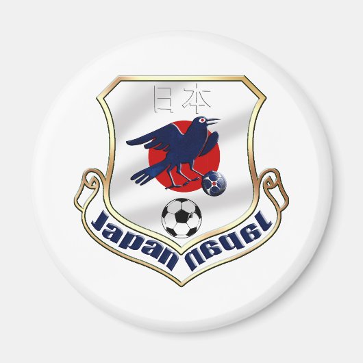 Japan Football Fan Mantel of Arms Magnet (Vorne)